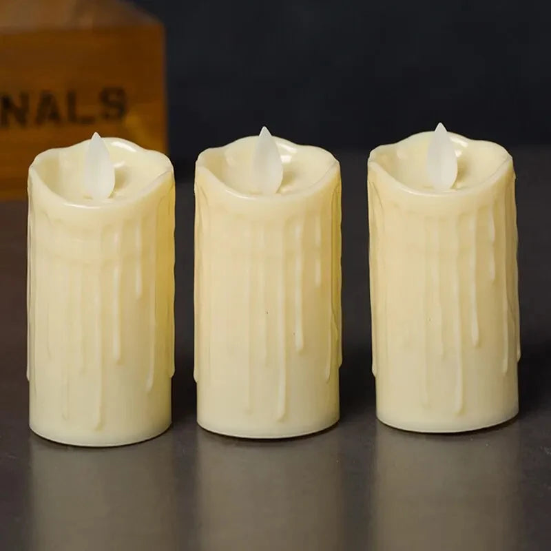 Realistic Tear-effect LED Candle Lights Smoke-free Decorative Candles