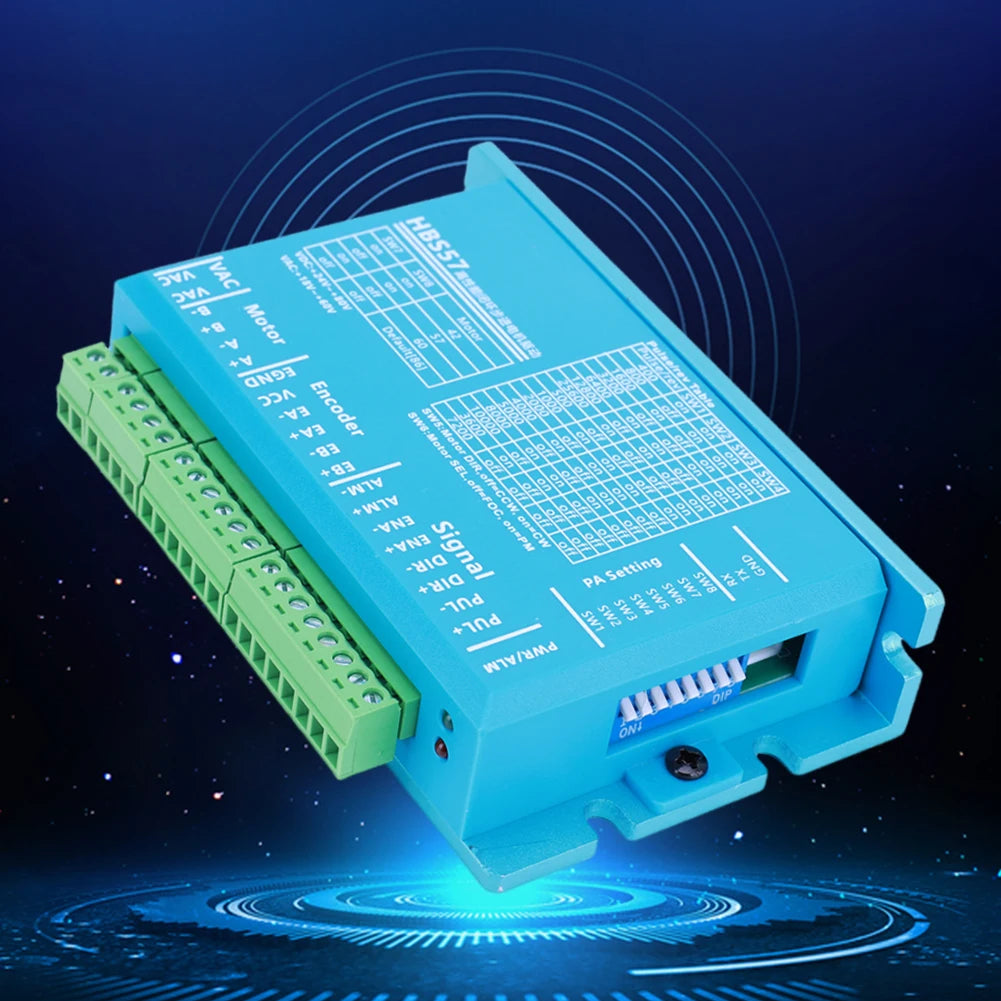 HBS57 Hybrid Servo Motor Driver 0-200kHz Step AC20-80V DC24-70V