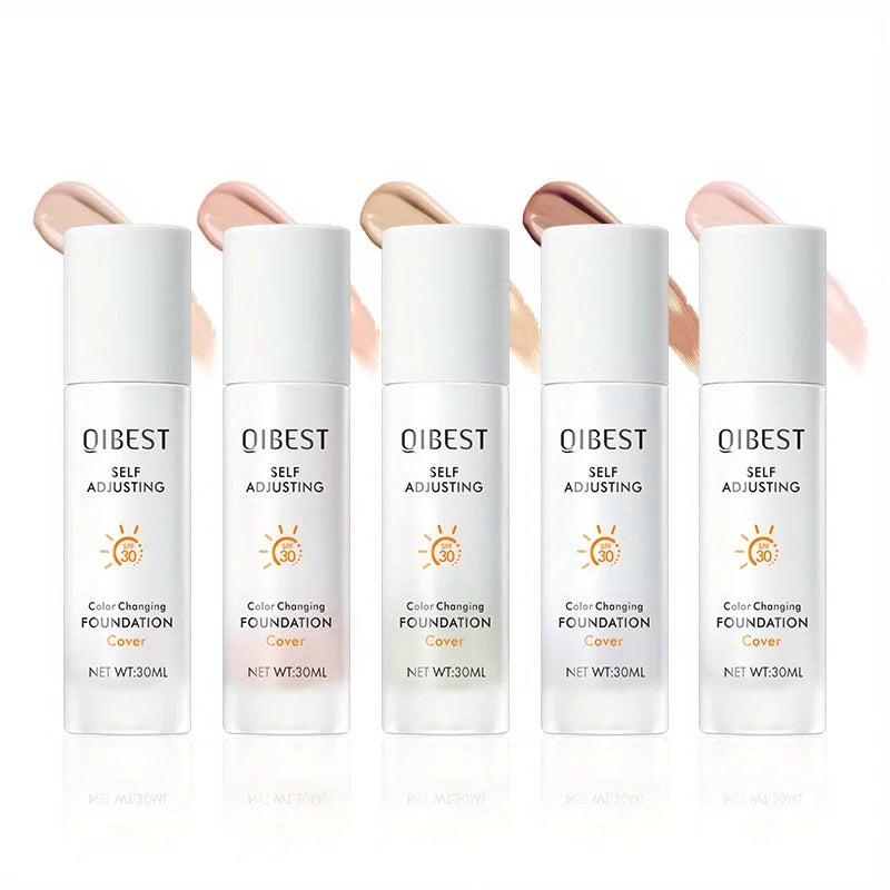 Invisible Fit Liquid Foundation Color-changing Moisturizing Makeup Concealer Waterproof Natural Clear Liquid Foundation Zpaxo