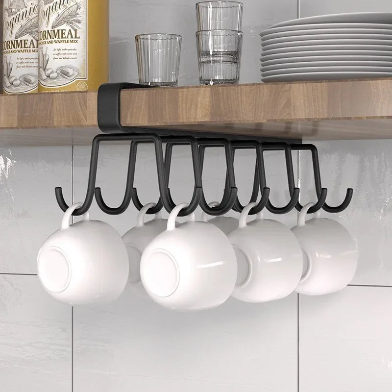 Cabinet Storage Rack Multifunctional Wardrobe Organizing 6 12 Hooks