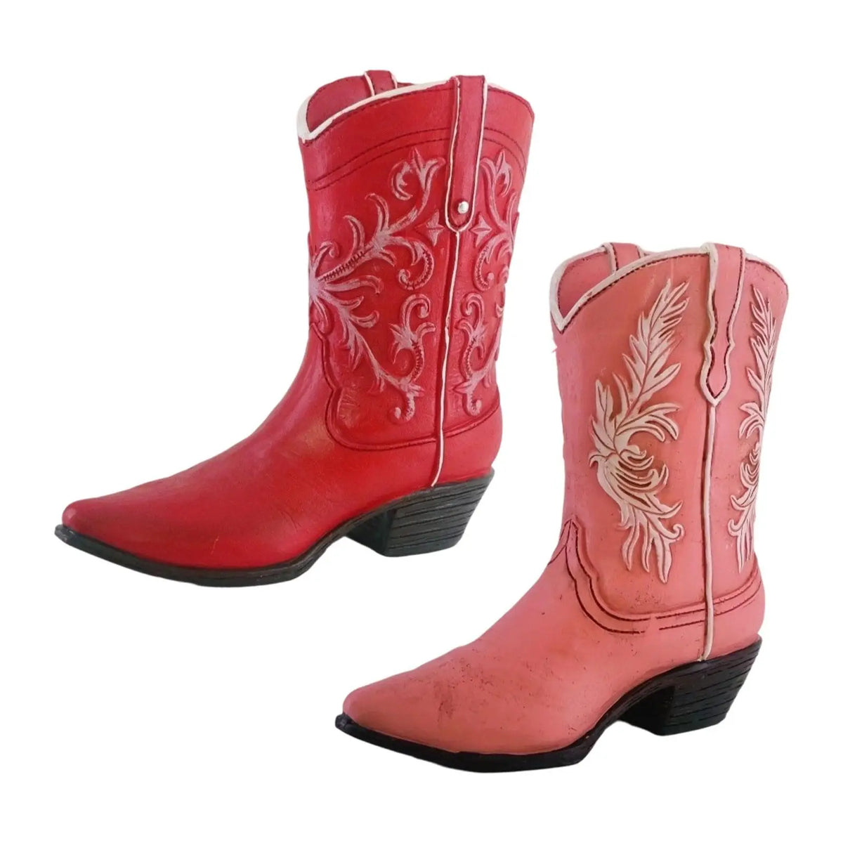 Vintage Resin Vase Boot Planter Cowgirl Modern Creative Art Unique Zpaxo