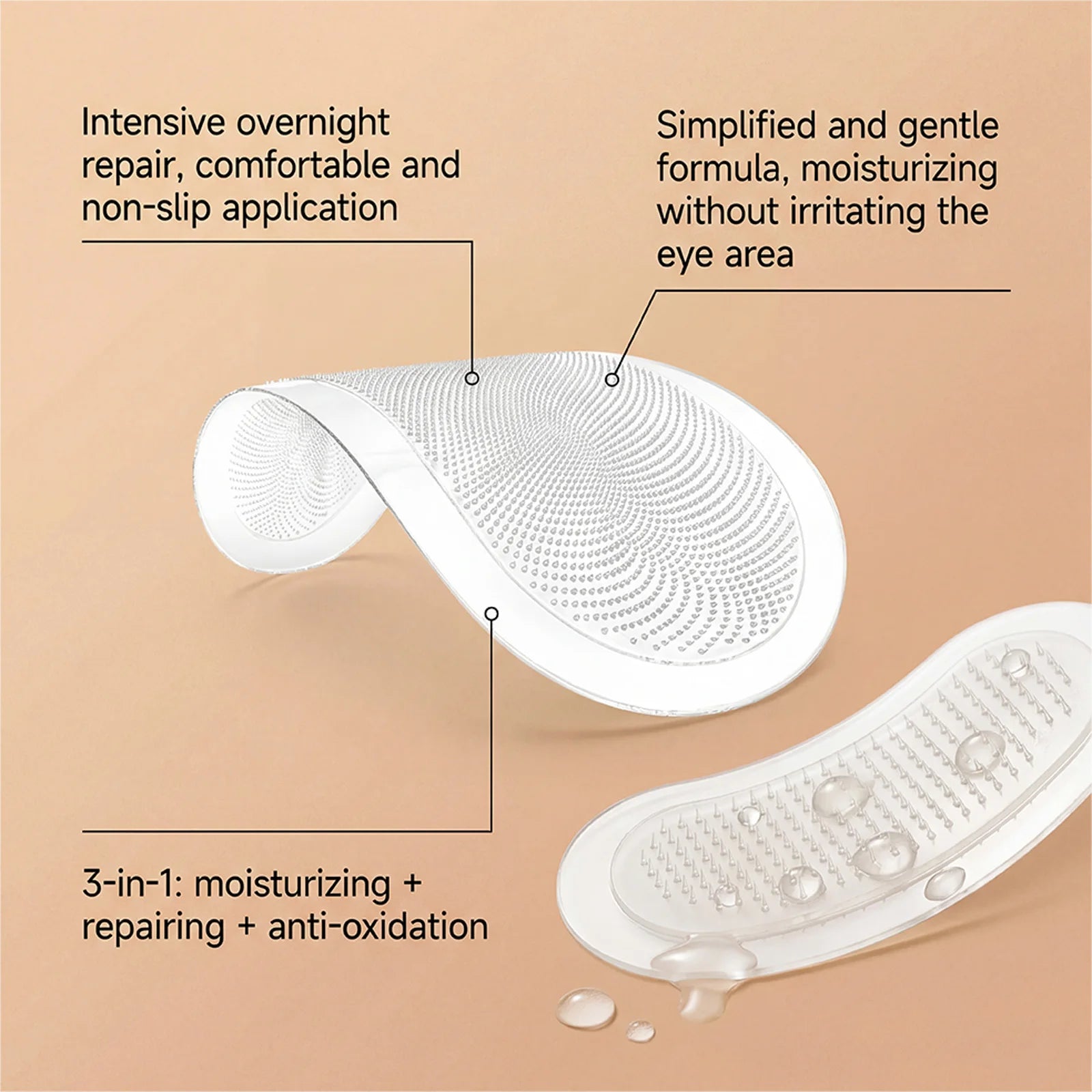 Hoygi Microneedle Eye Patches – Hyaluronic Acid Overnight Mask Eye Treatment Patch Zpaxo