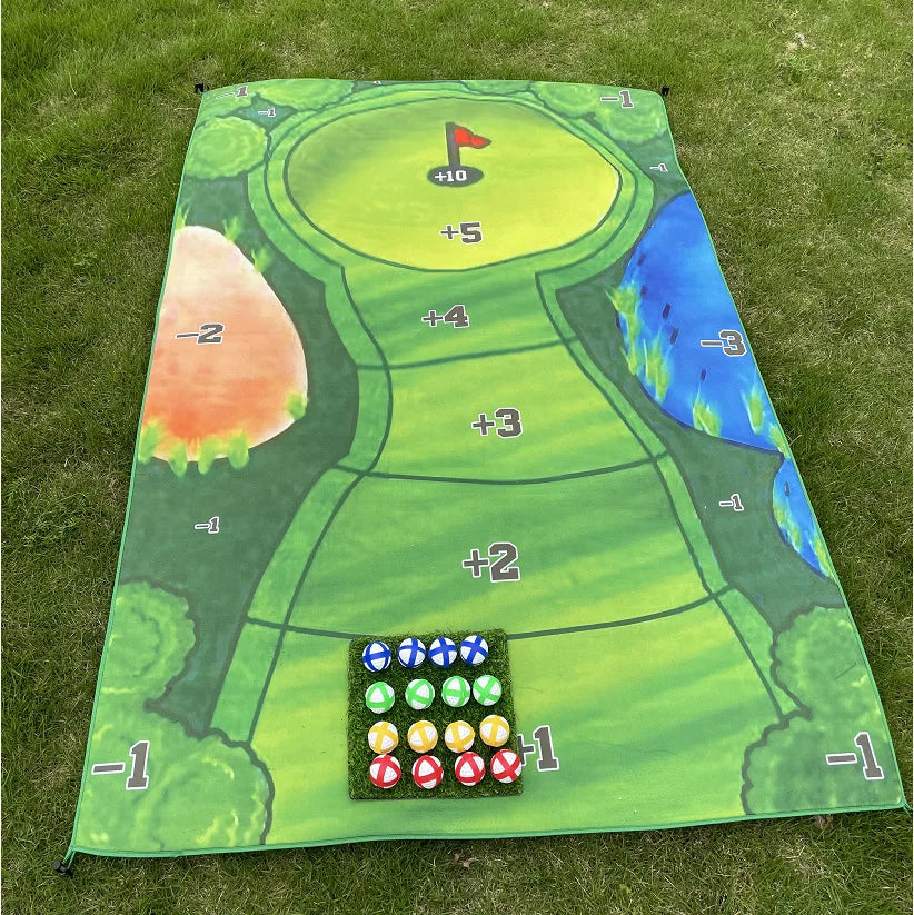 Leisure Golf Strike Game Pad Outdoor Camping Sports Golf Game Set Leisure Travel Parent Child Interaction Leisure Golf Set Zpaxo
