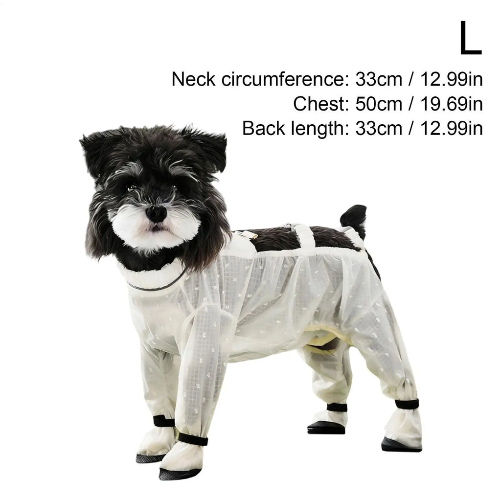 Small Dog Onesie Pet Elastic Bodysuit With D-Ring And Adjustable Strap Puppy Breathable Onesie For Commuting Walking Outdoor Zpaxo