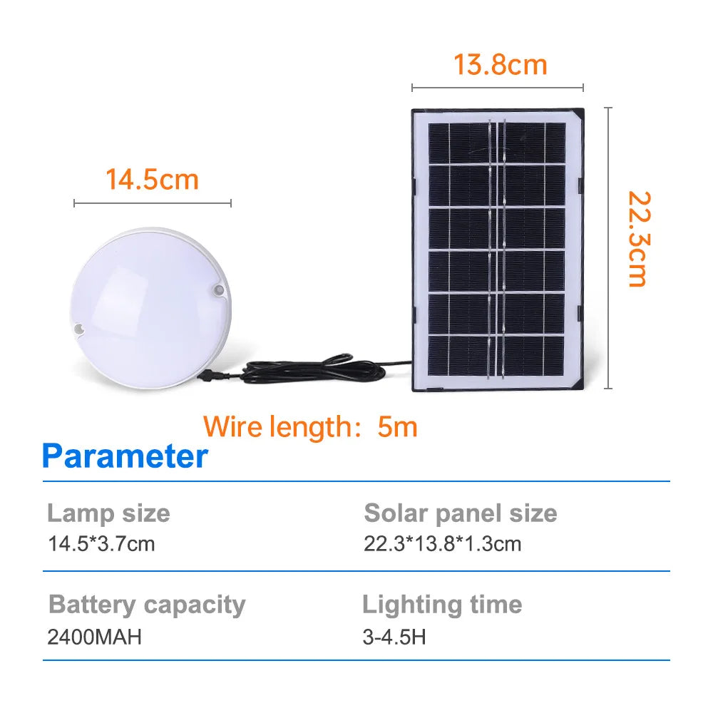 Solar Ceiling Lights Outdoor Remote Control 5M Connection Cable Zpaxo WHITE China Mainland