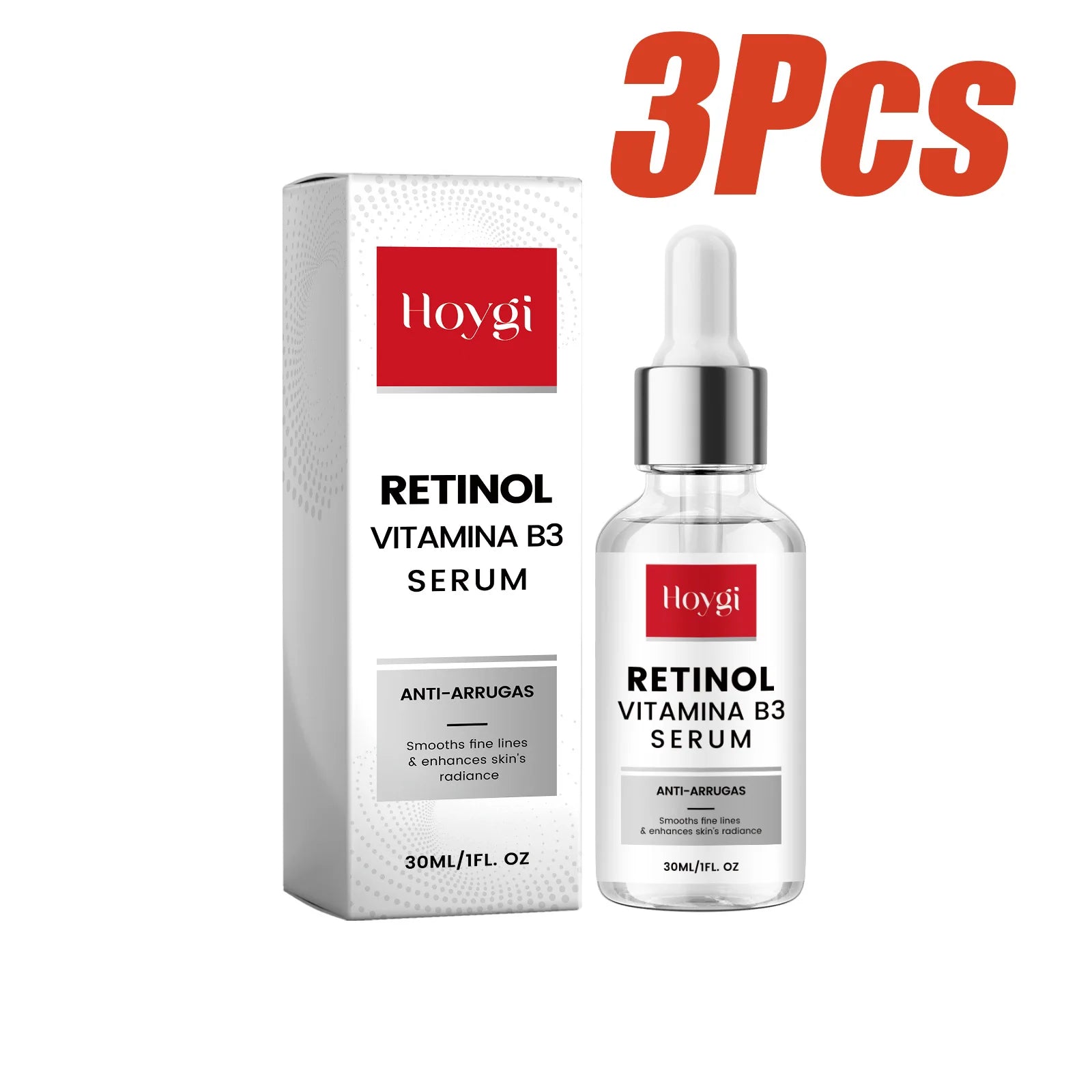 Retinol Essence Anti-Aging Serum Reduces Fine Lines Wrinkle Lifting Firming Brightening Hydrating Facial Serum Skin Care Zpaxo 3 x 30ml Boxed
