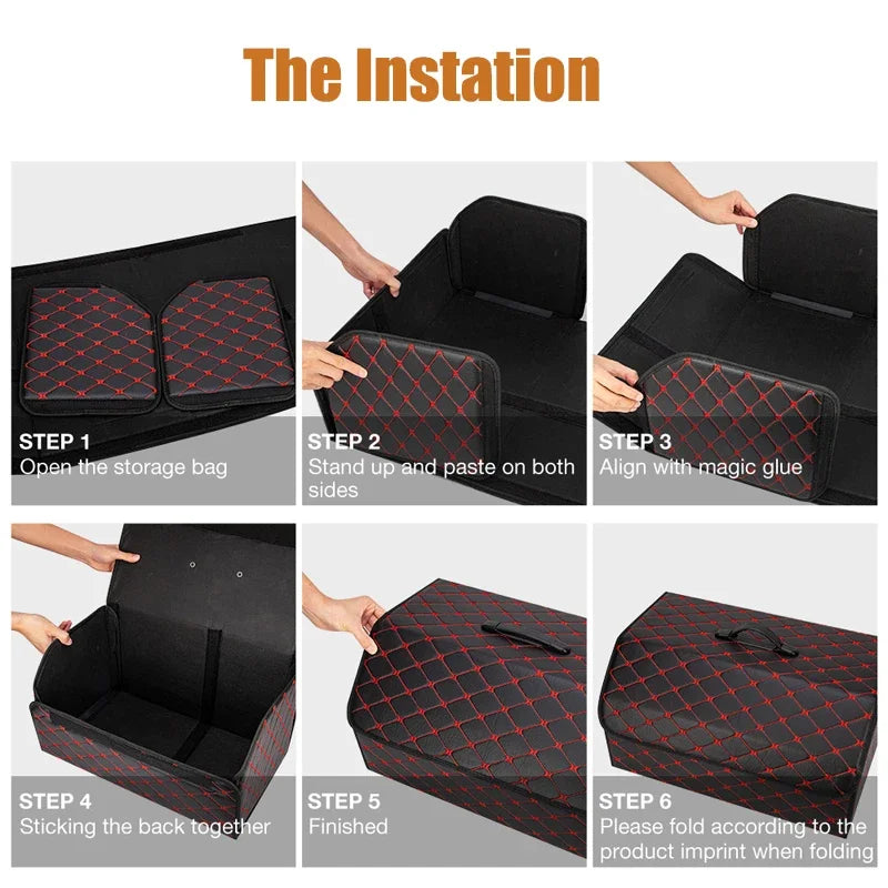 Multipurpose Collapsible Car Trunk Storage Organizer With Lid Portable Car Storage Bag Car Trunk Organizer Zpaxo