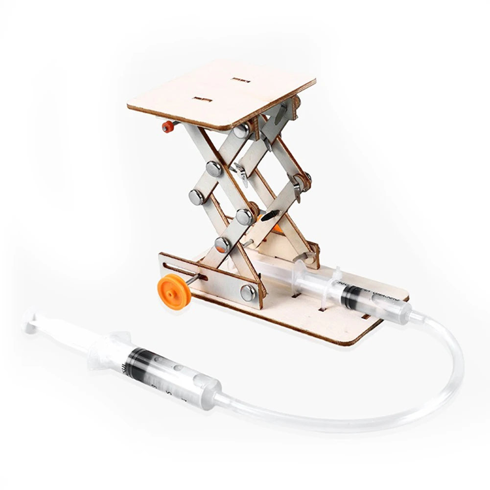 DIY Hydraulic Lift Table Model Kit Educational Scientific Physics Experiment Toy Zpaxo Vehicle Toy