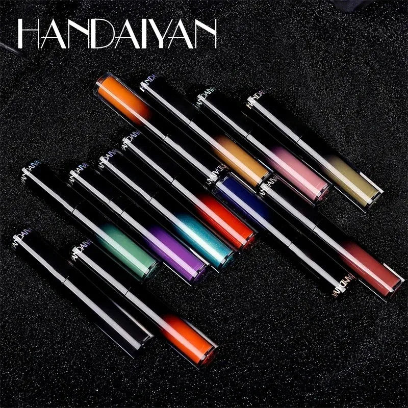 Matte Black Liquid Lipstick Waterproof Long Lasting Lip Gloss Tint