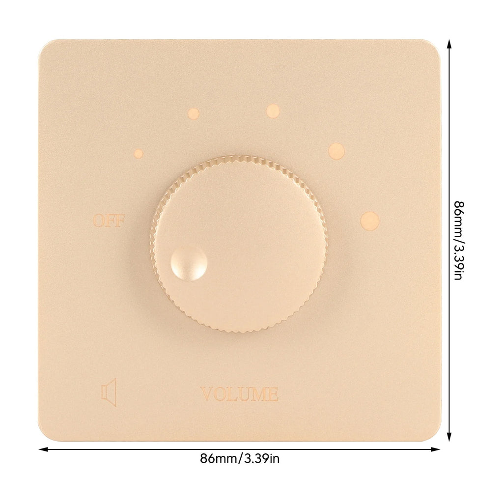 50W Wall Volume Control for Home Speakers Volume Controller Professional Safety 5 Gears Tuning Knob Zpaxo