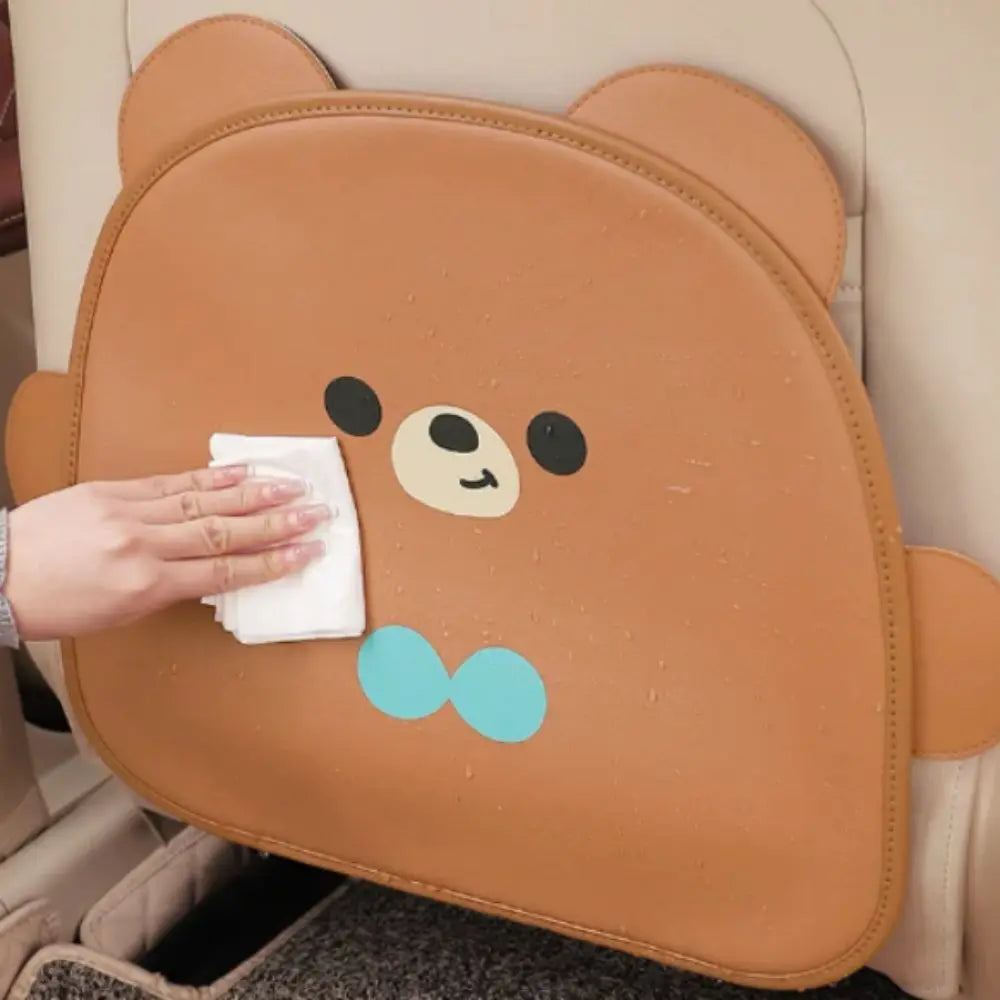 Waterproof Anti-child-kick Pad Cartoon Design Leather Protective Auto Zpaxo