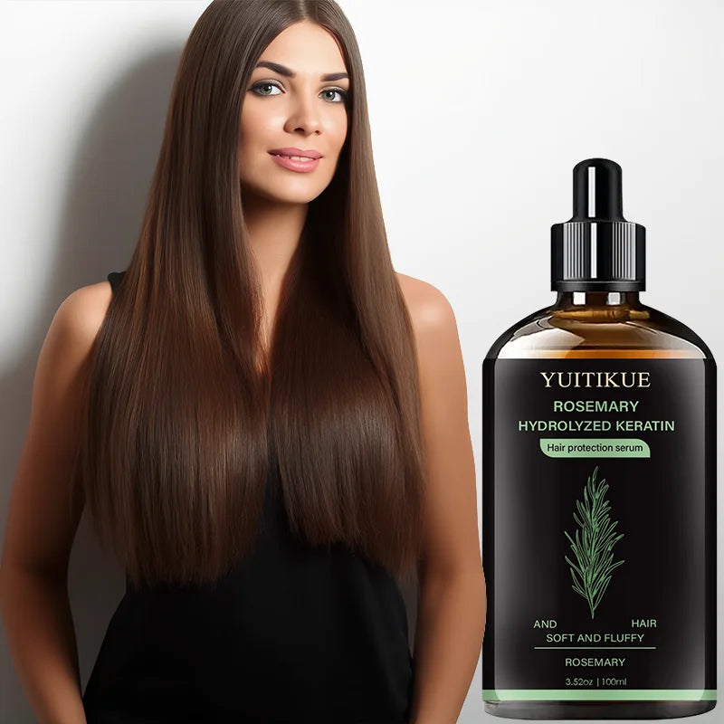 YUITIKUE Hair Serum – Rosemary & Keratin for Smooth, Shiny Hair Hair Protection Serum Zpaxo