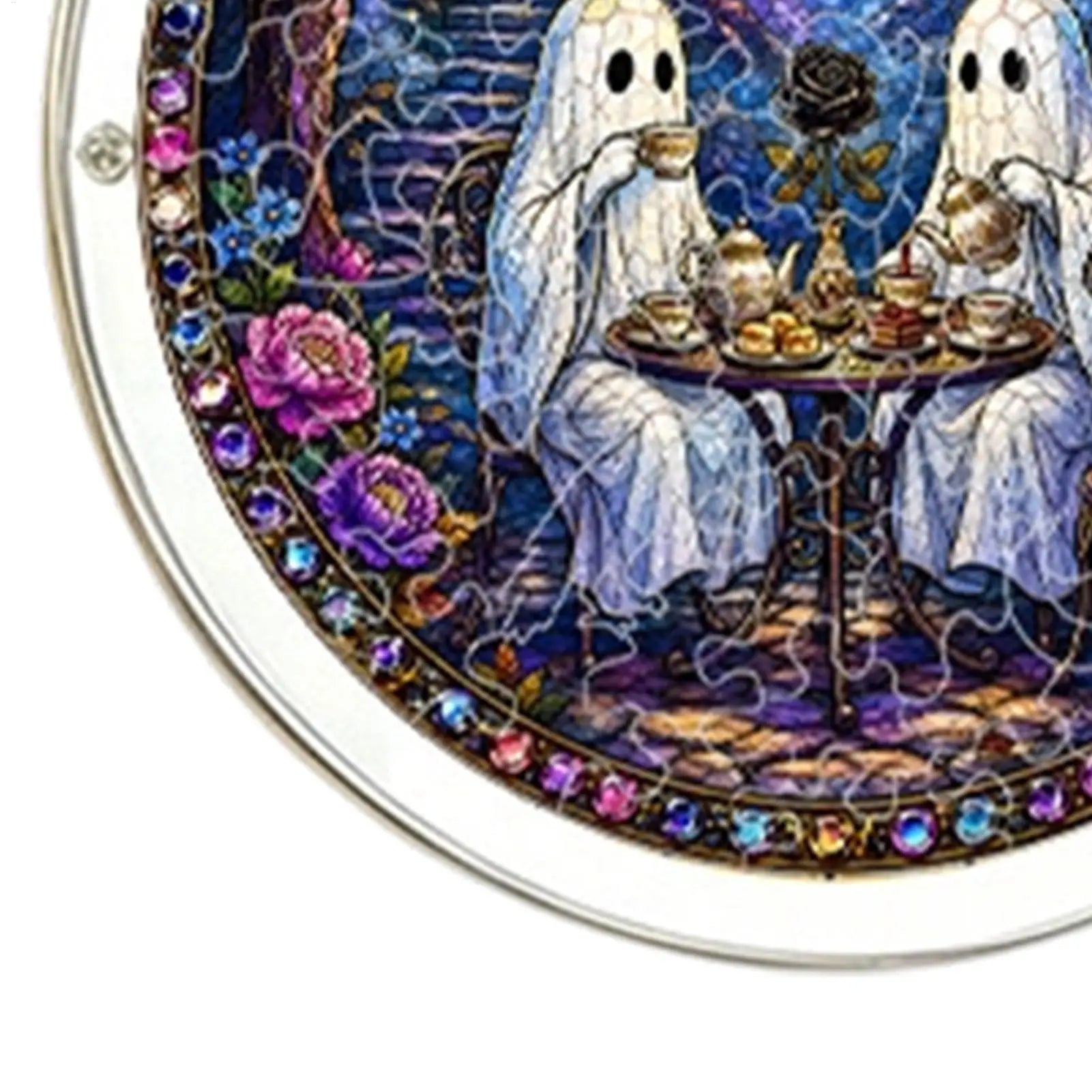Acrylic Sun Catcher Puzzle 2D Halloween Ghost DIY Pendant Window