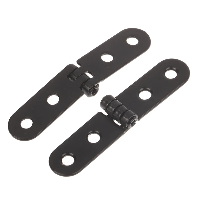 2pcs 180 Degree Foldable Hinge Flap Screw-On Hinges For Sewing Machine Cabinet Door Hinge Furniture Hardware Accessories Zpaxo Black