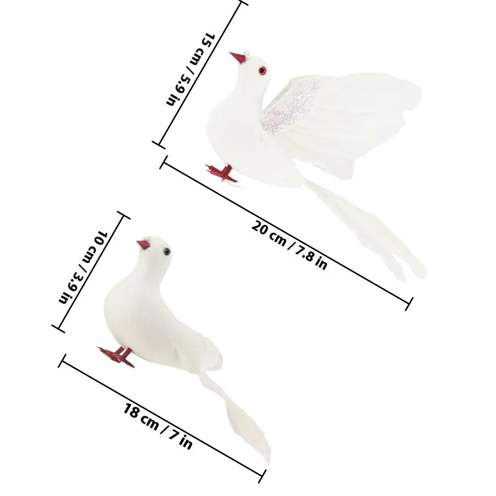 Realistic Artificial Pigeon Simulation Dove Statue Foam Plastic Trick