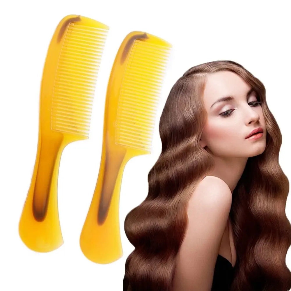 New Portable Beef Tendon Comb Thickened Smooth Durable Comb Durable Hair Makeup Horn Comb For Home Traveling Zpaxo