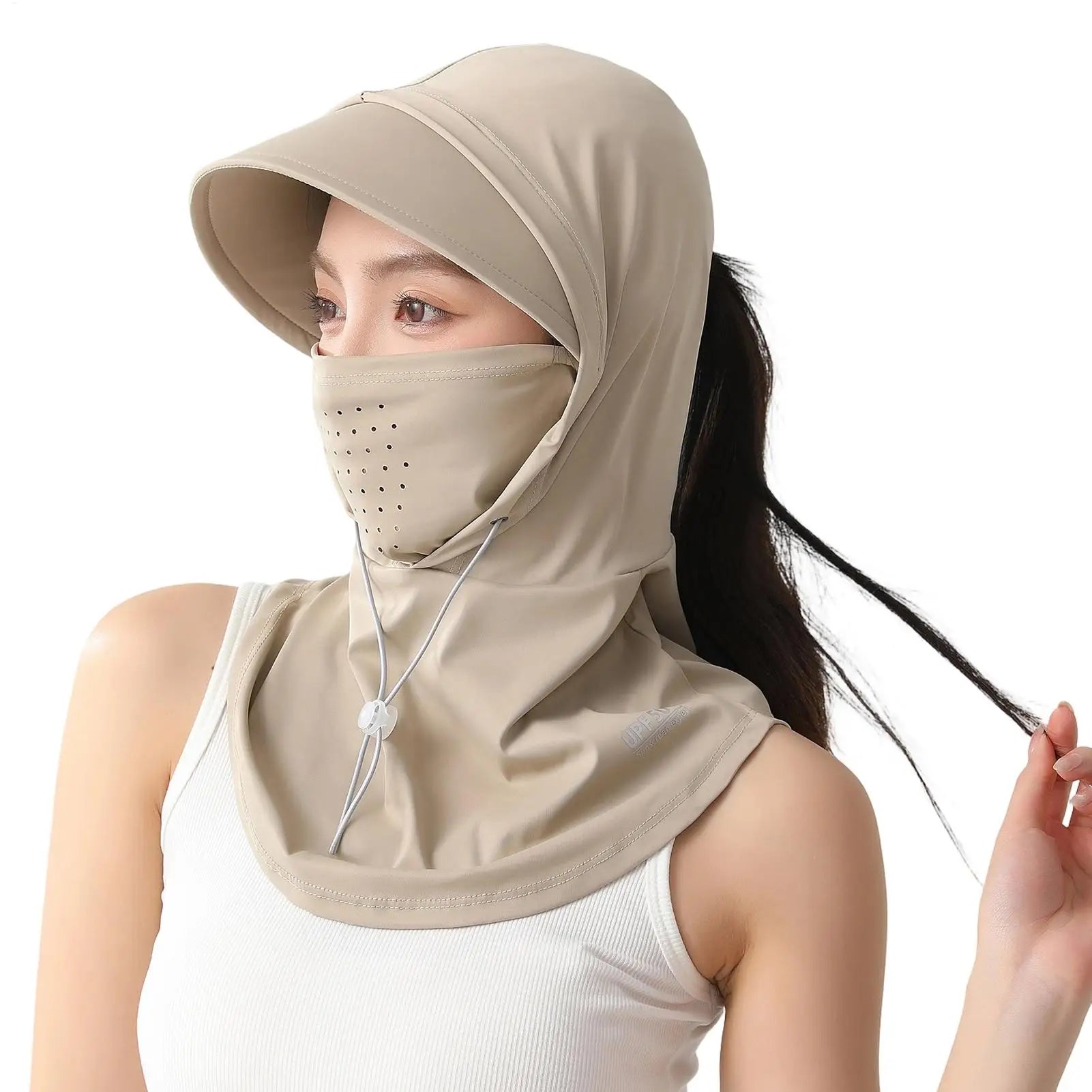 UPF 50 UV Protection Neck Scarf Hat – Cycling & Outdoor UV Sun Hat Cover Zpaxo