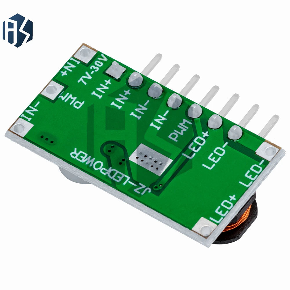 3W LED Lamp Driver: DC-DC Step-Down Buck Converter (7-30V IN to 1.2-28V OUT, 700mA) with PWM Dimming Support Zpaxo