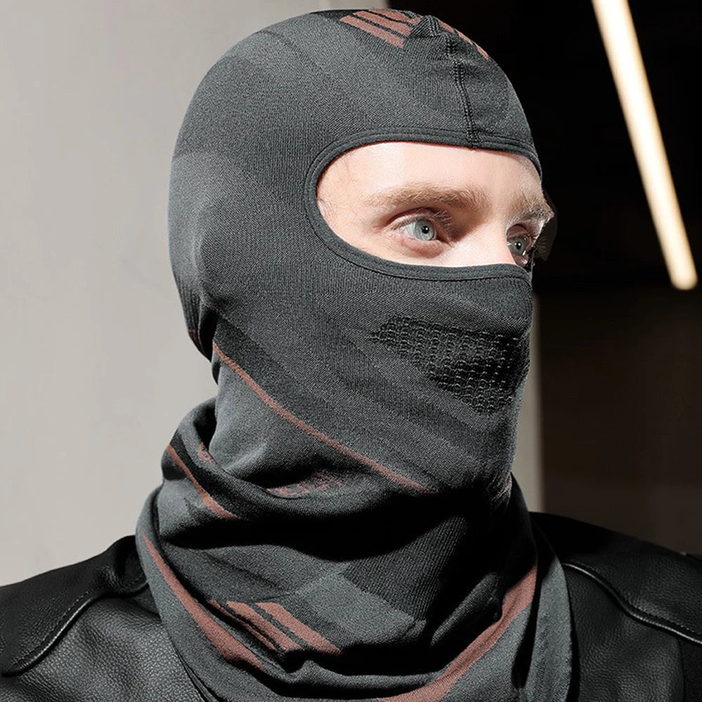 Sports Winter Thermal Cycling Face Mask Balaclava Head Cover Ski Bicycle Motocycle Windproof Soft Warm MTB Bike Hat Headwear Zpaxo