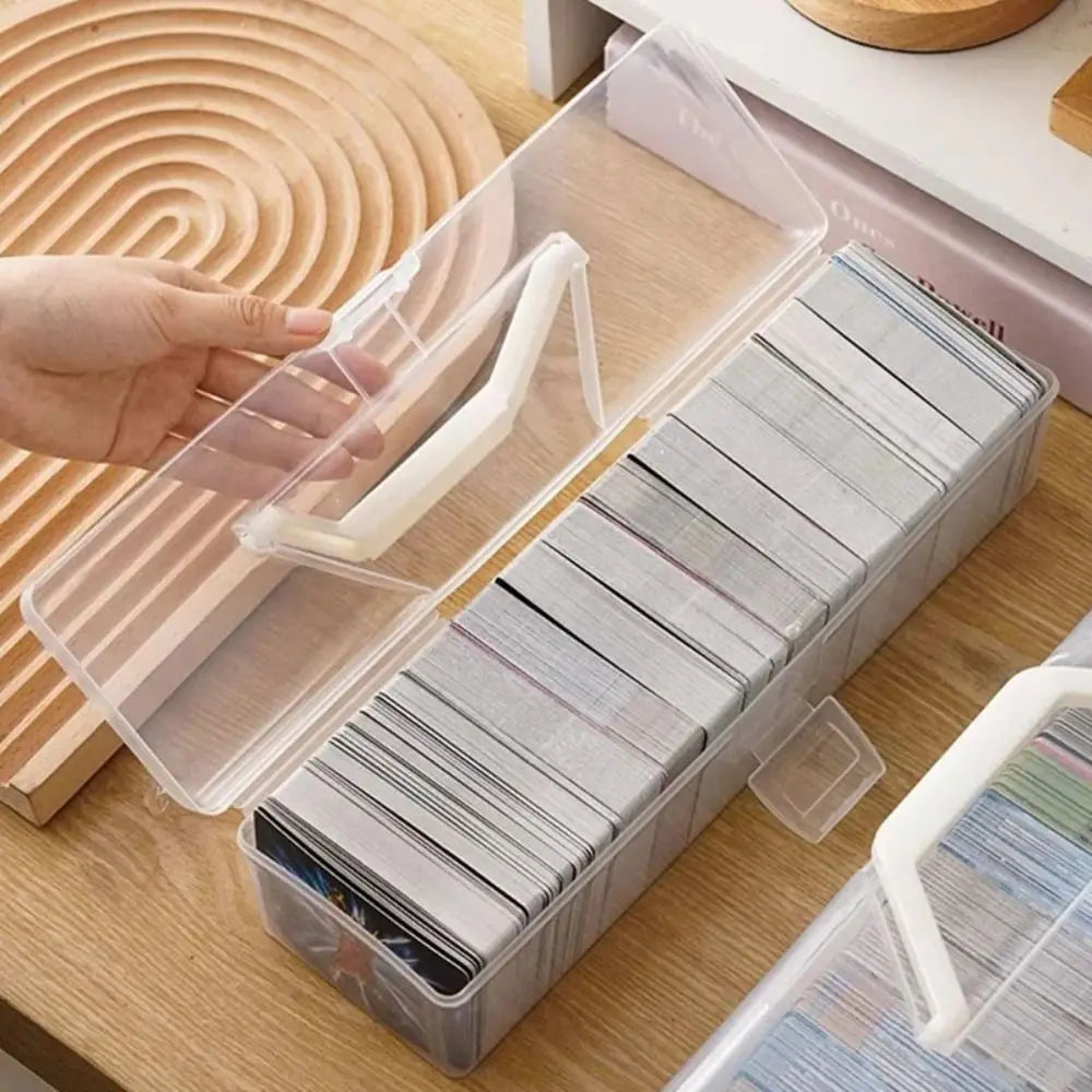 Transparent Trading Card Storage Box – Large Capacity, Dustproof