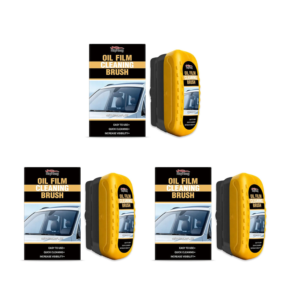 RayHong Car Windshield Oil Film Remover Cleaning Brush 120ml Car Glass Cleaner Zpaxo 360ml boxed