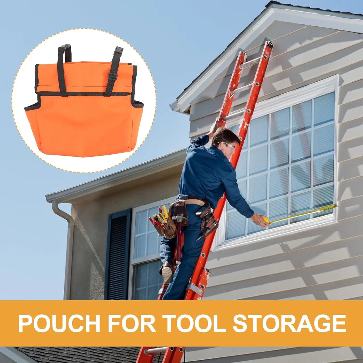 Ladder Tool Caddy – Hands-Free Storage Pouch for Ladders 2/4 Pack