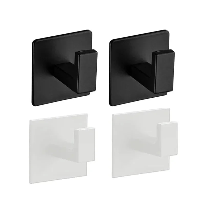 1- Strong Adhesive Wall Hook Sticker Hanging Coat Rack Clothes Hanger