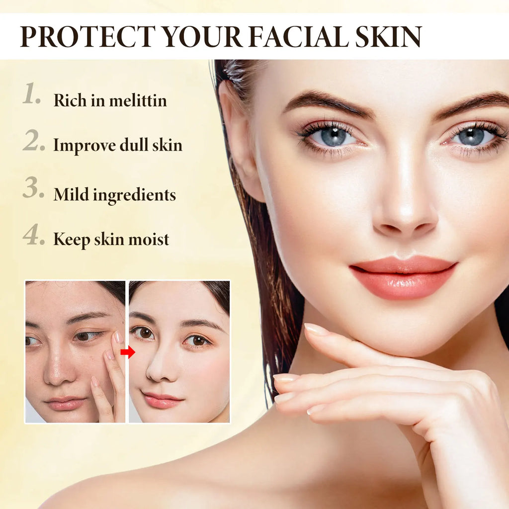 Bee Venom Face Cream 50g Firming Moisturizer for Face Neck Eyes Reduce Fine Lines Wrinkles Anti Aging Hydration with Panthenol Zpaxo