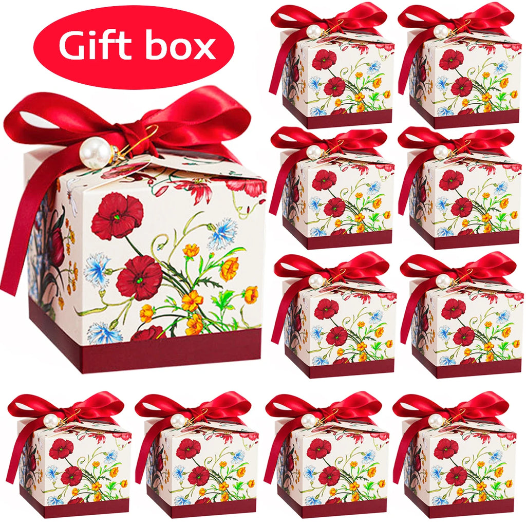 Deluxe Flower Candy Boxes 24/12 Pack – 2.75" Party Favor Boxes