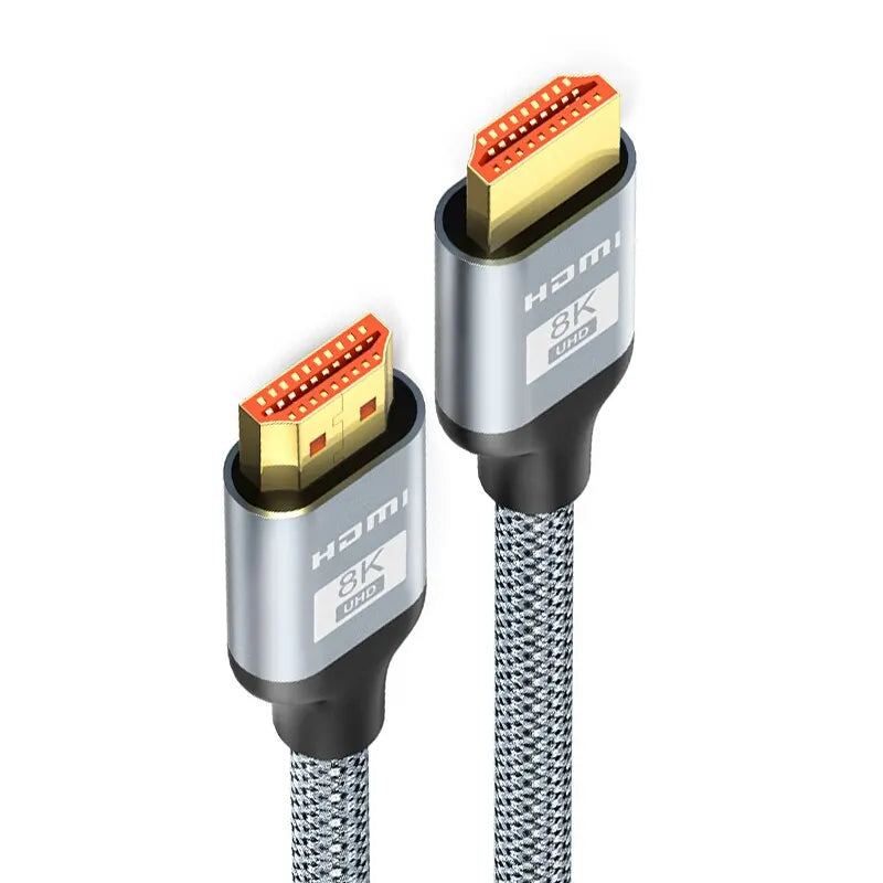 0 5-1 5M HDTV 8K Cable 60HZ 2 1V 4K 144HZ 3D TV Speed Computer Zpaxo Gray 0.5M