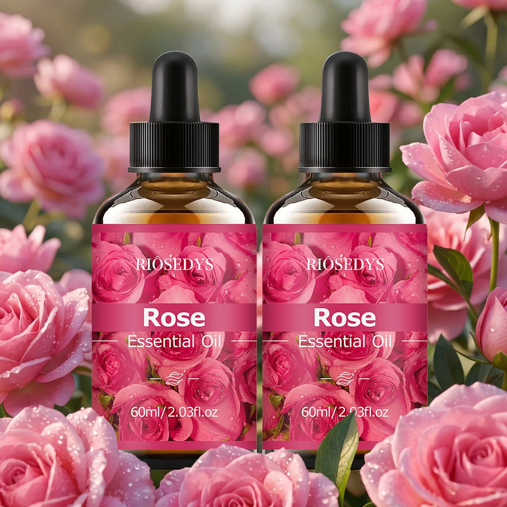 60ml ROSE ESSENTIAL OIL is a has deep nourishing moisturizing effects, making it suitable for massage, skin care, and hydration. Zpaxo