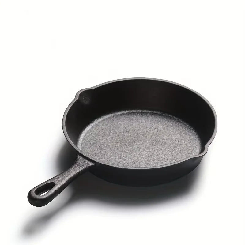 Pre-seasoned Cast Iron Skillet Heavy Duty Grill Campfire Pan Cookware