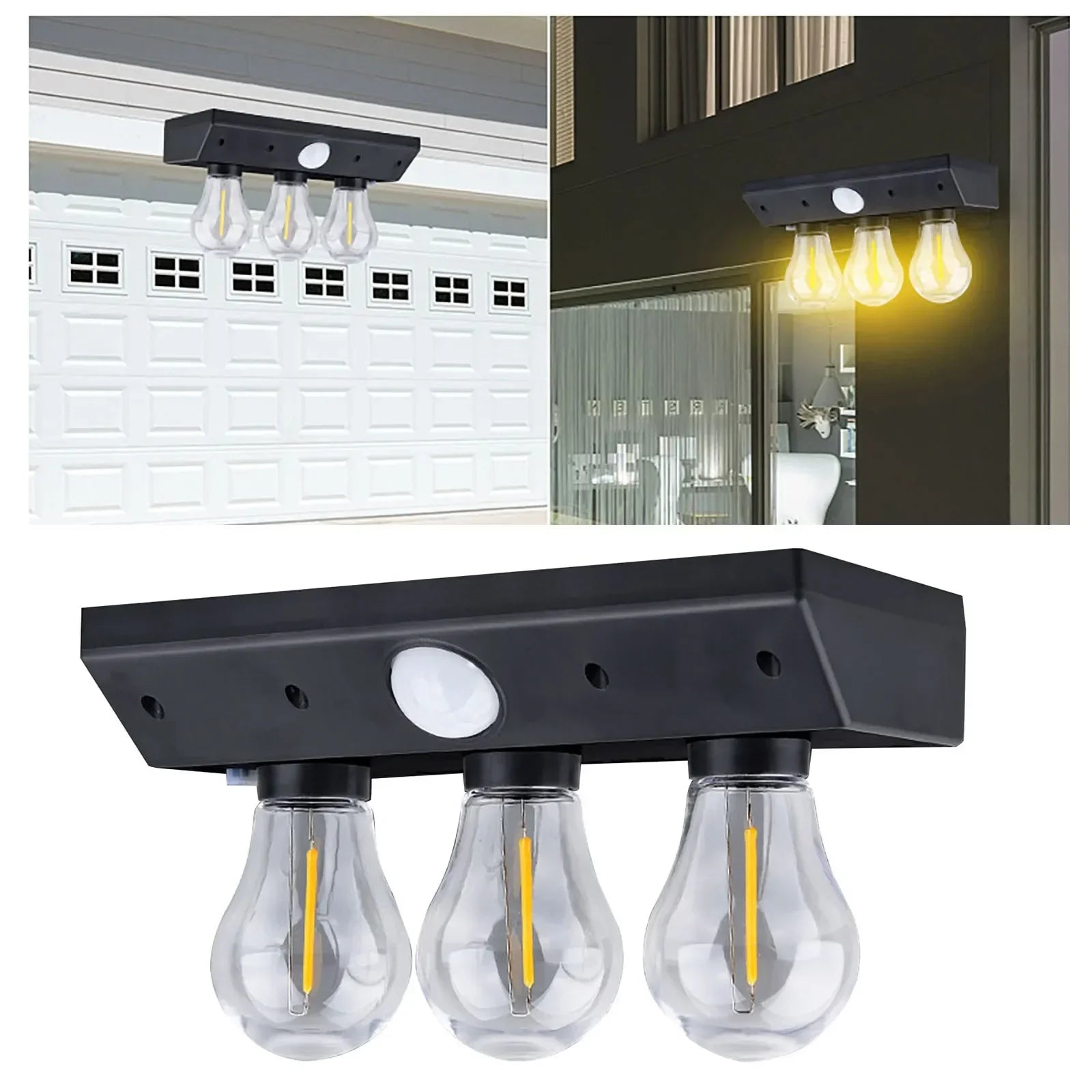 Solar Tungsten Lights Human Induction Courtyard Wall Lamp Lighting Zpaxo