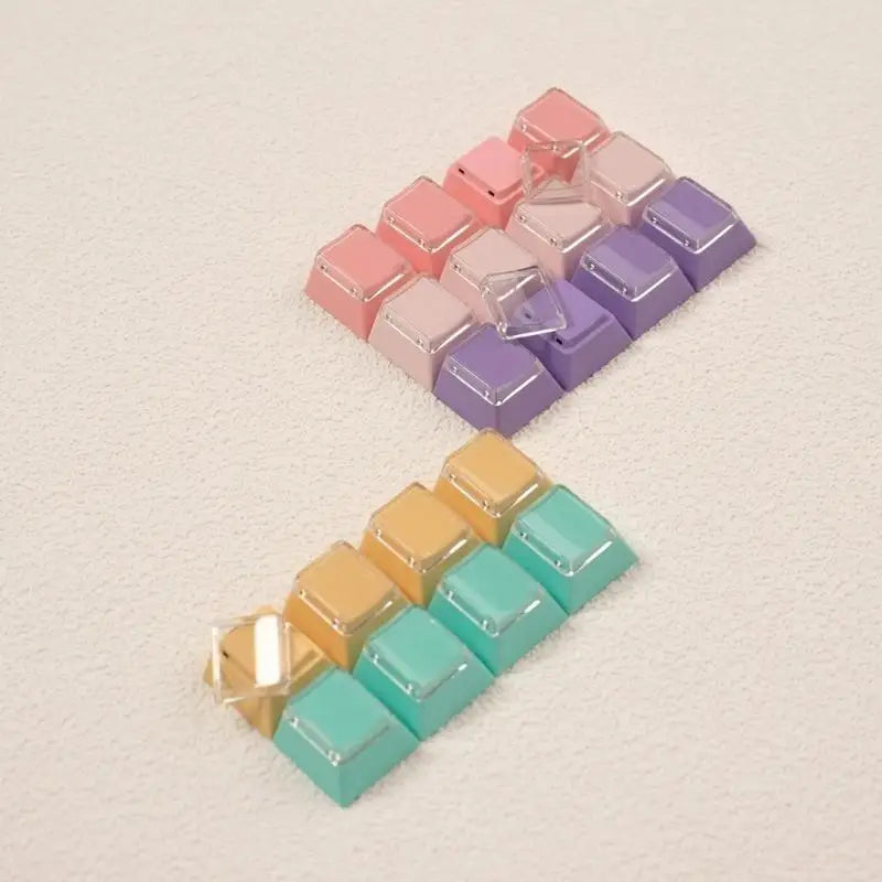 652F Cheey Profile PBT+PC Keycaps 1U Keycap Mechanical Keyboards Zpaxo