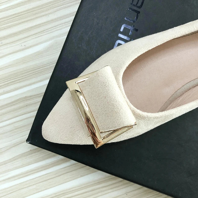 Flat Shoes for Women's Summer Spring 2025 New Work Shoes Black Pointed Toe Casual Boat Large Size Women Shoes Zpaxo