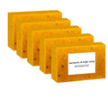 Turmeric Kojic Acid Soap – Lemon, Goat's Milk & Dark Spot Fade Brightening Bar Soap Zpaxo 5pcs