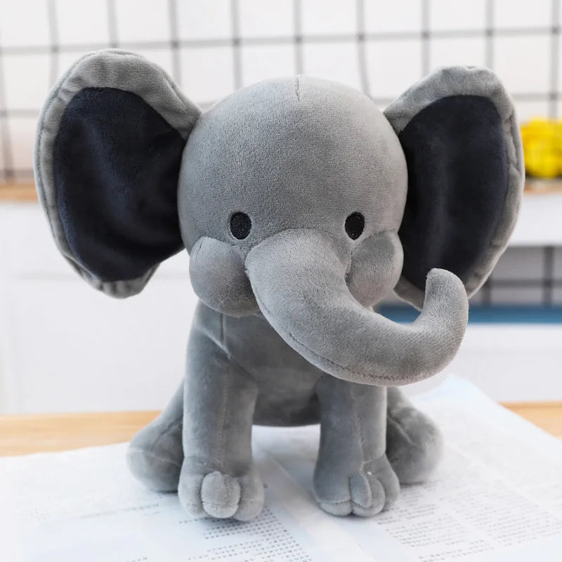 Comfort Sleeping Elephant Doll Pink Grey Plush Toy Children Birthday