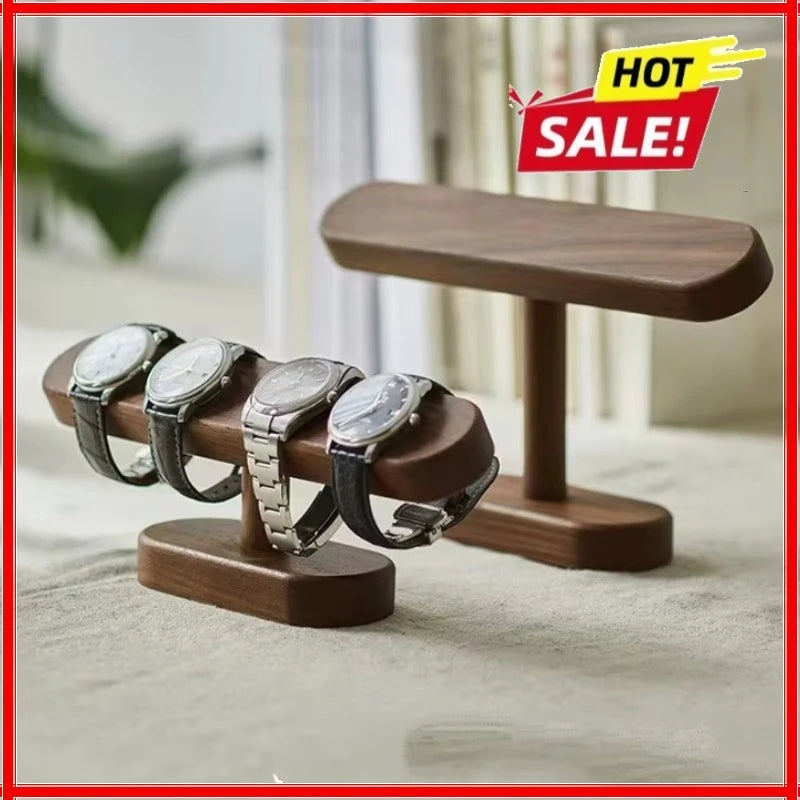 Solid Walnut Wood Watch & Bracelet Display Stand Watch Display Stand Zpaxo