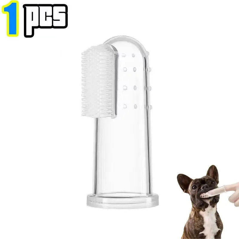 Silicone Pet Finger Toothbrush for Cats & Dogs – 1/3/6 Pack