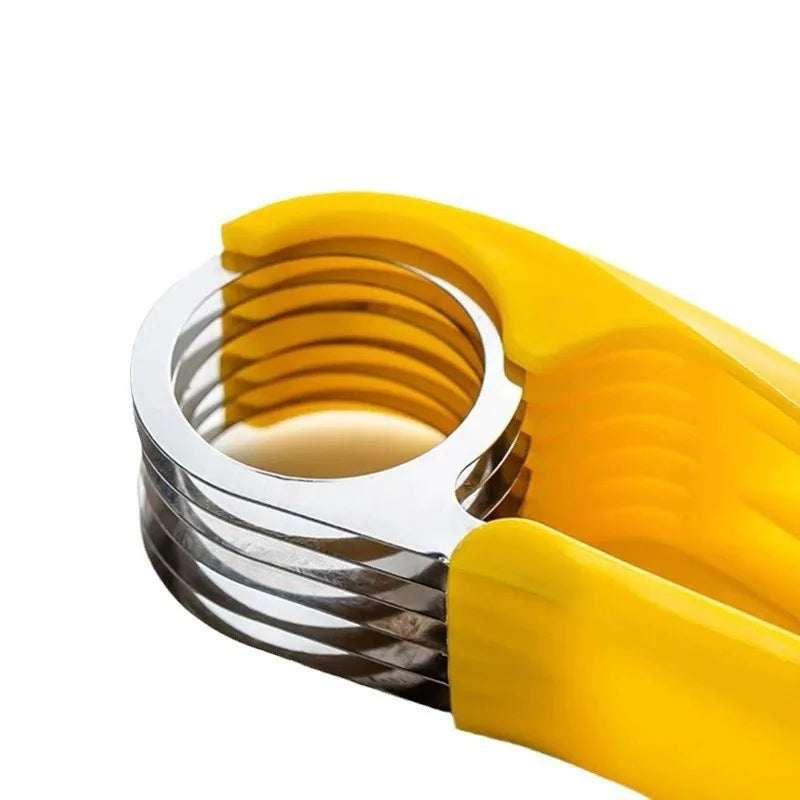 Stainless Steel Banana Slicer, Kitchen Ham Sausage Fruit Slicer, Daily Dining Kitchen, Salad Platter, Ring Cutter, Fruit Slicer Zpaxo