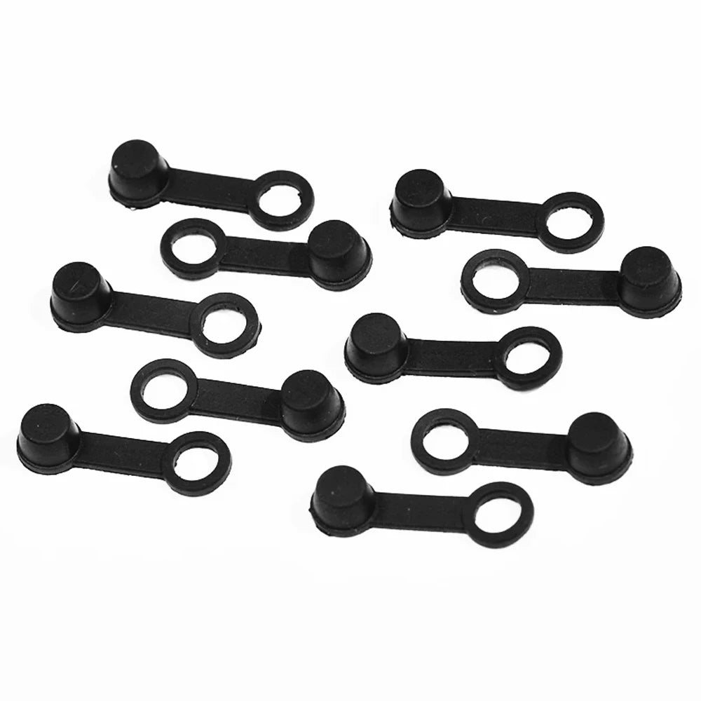 Motorcycle Valve Rubber Dust Cap Car Cover Screw Bleed Nipple Brake Zpaxo Black