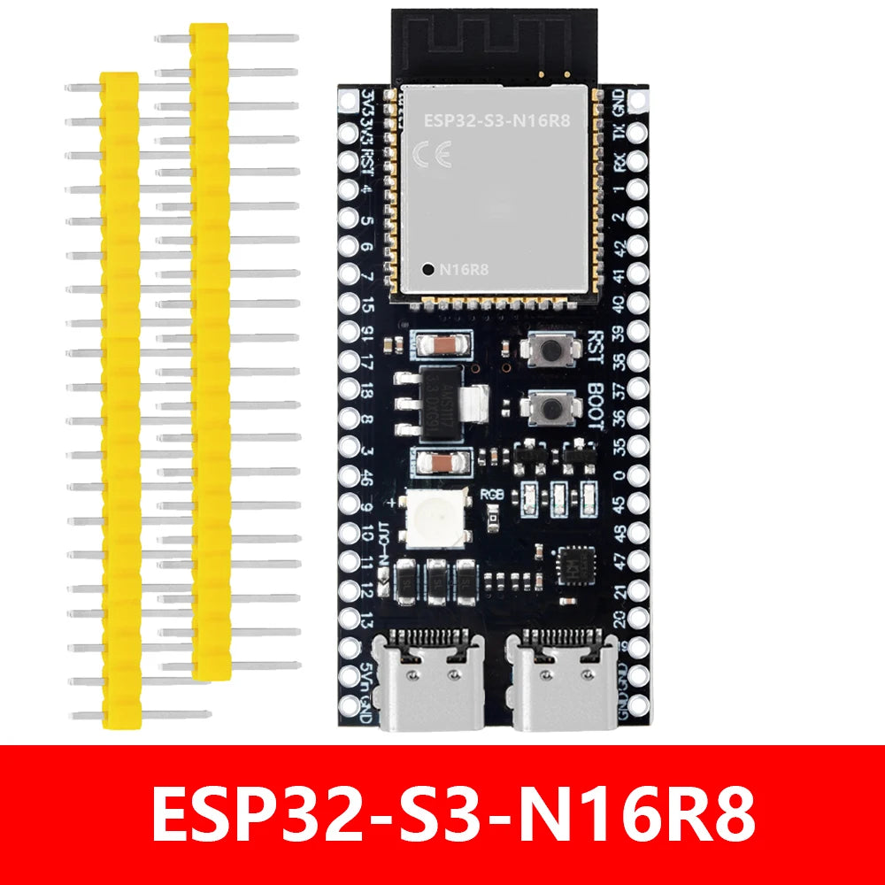 ESP32-S3-Dev-KitC-1 ESP32-S3 WiFi Bluetooth-compatible BLE 5.0 Mesh Development Board ESP32 Wireless Module for Zpaxo ESP32-S3-N16R8