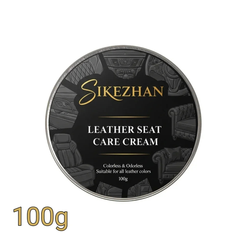 Finest Quality All Natural Leather Cream - for Sofas, Car Seats, Bags, Shoes Clean, Polish and Maintain Restore Leathercraft Zpaxo 100g