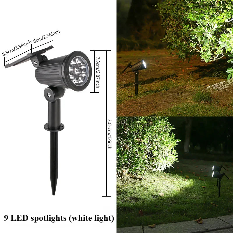 KDULIT Solar Spotlight – IP65 Waterproof Outdoor Garden Light