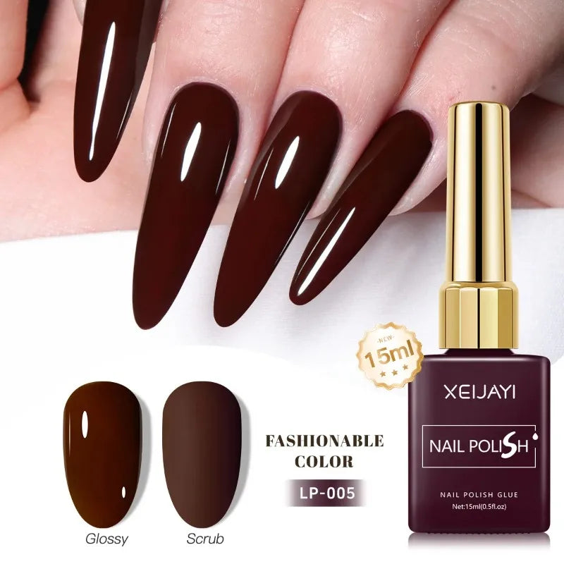 Colored Nail Varnish Gel 60 Colors Gloss Matte Ice-clear Nails Polish