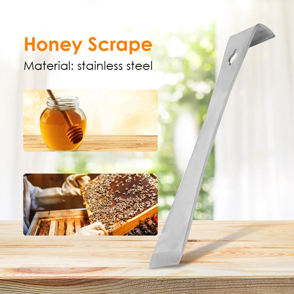 Stainless Steel Hive Bee Scraper Hook Equipment Honey Beekeeping Tool Zpaxo