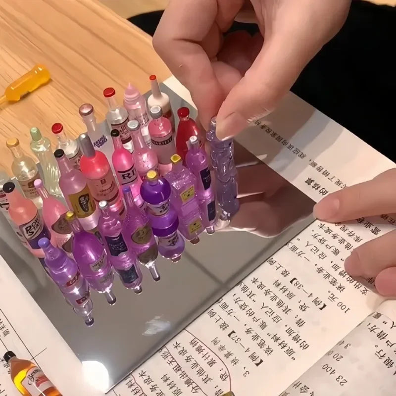 DIY Wine Bottle Cube 3D Night Light Mirror Desktop Ornament 3D Illusion Night Light Zpaxo