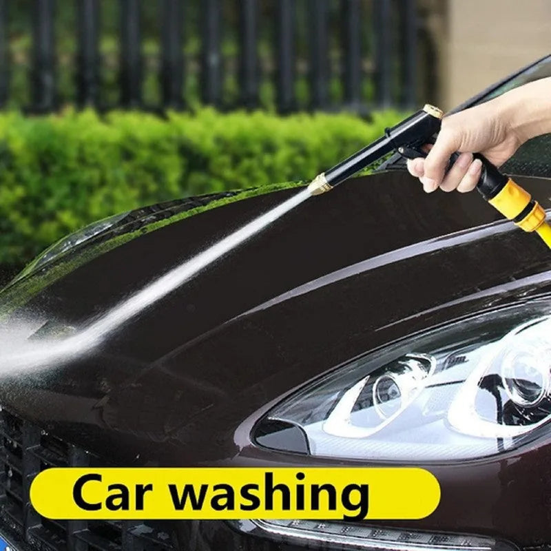 High-Pressure Car Wash Water Gun – 4-Mode Copper Nozzle