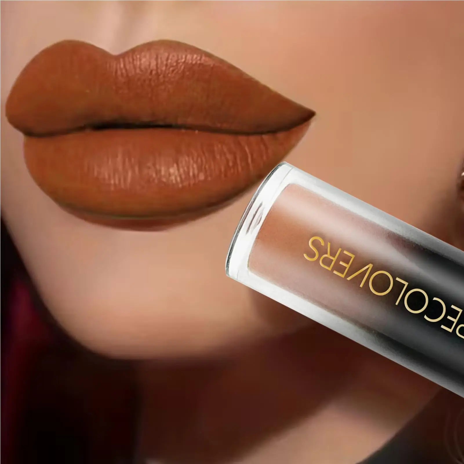 1PC Non-Stick Long Lasting Lip Glaze & Lip Mud , Highly Saturated Matte Liquid Lipsticks ,Makeup Lip Gloss,Valentine's Day Gift Zpaxo