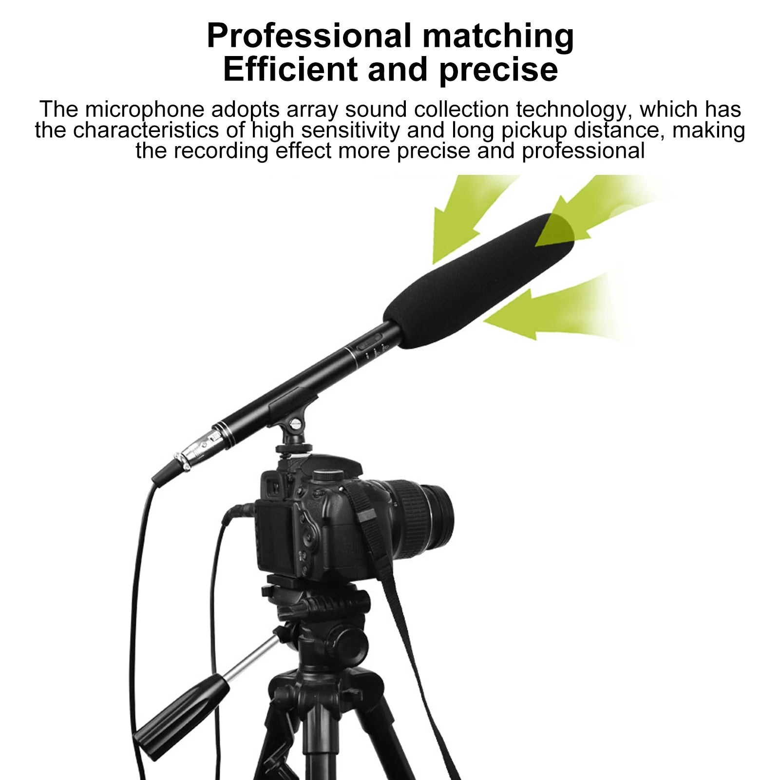Condenser Microphone Dual Pickup Modes Sensitivity XLR Mobile Phones
